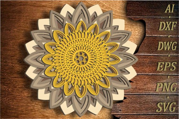 3D Layered SVG Sunflower: A Designer's Review