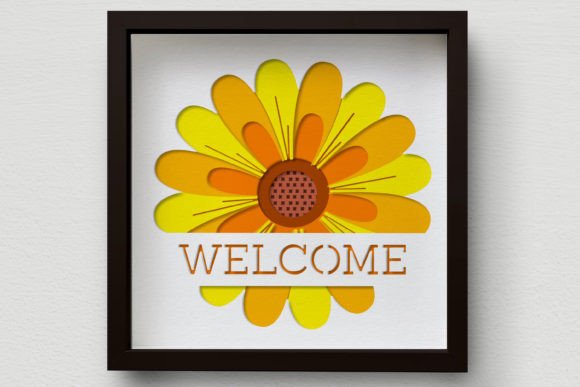 3D Sunflower Shadow Box SVG: A Designer Review