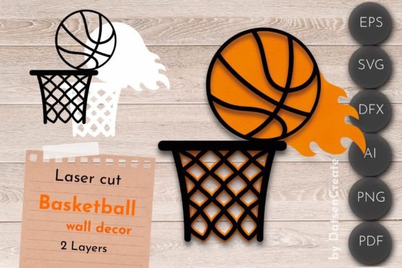 Basketball Layered SVG: Laser Cutting & Wall Decor Review