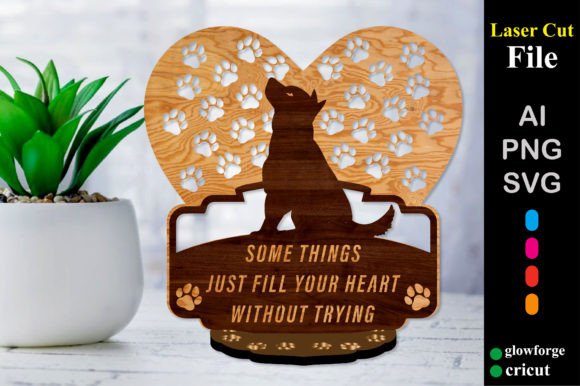 Dog Pop Up Decor Laser Cutting for Wall Decor