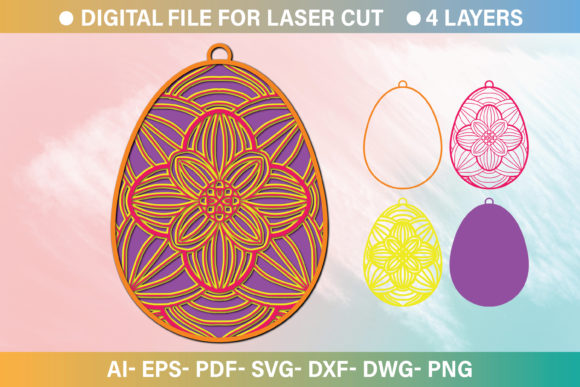 Easter 3D Paper Cut SVG: Crafts & Graphics