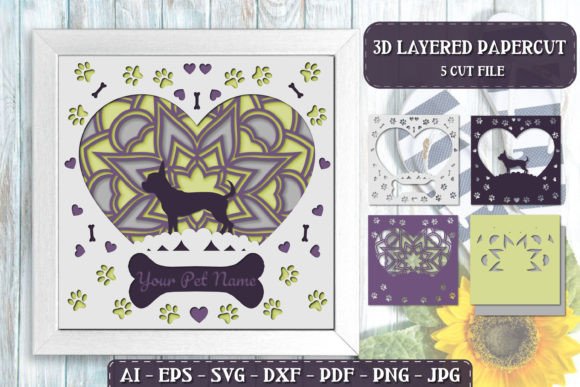 Pet Dog 3D Layered Papercut - Chihuahua Review
