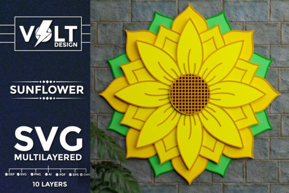 Sunflower Wall Art 3D SVG Multilayered Review