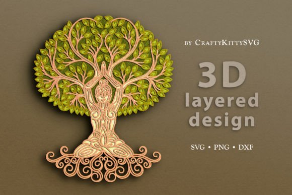 Tree of Life SVG for Laser Cutting Wall Decor