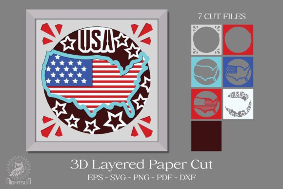 USA 3D Layered Paper Cut: Laser Cutting & Wall Decor Review