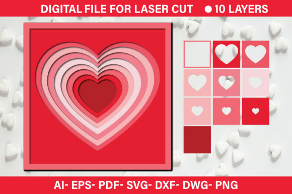 Valentine 3d Paper Cut SVG: Graphics & Crafts Review