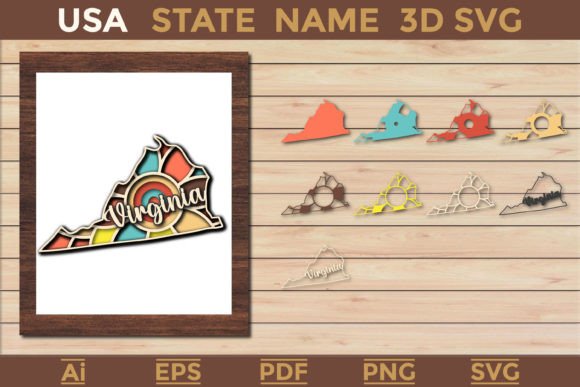Virginia USA State 3d SVG: Laser Cutting & Wall Decor Review